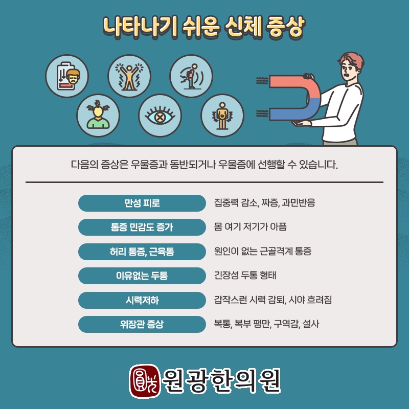 우울증이 나타날 때 감정과 생활에서 보이는 변화